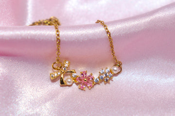 Ruban de Perle en Rose