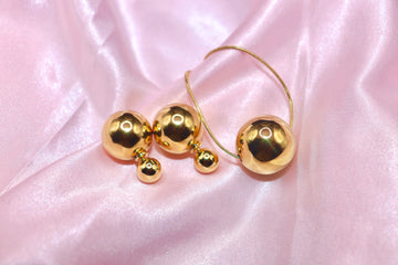 Bulle Sereine gold set (large earrings)