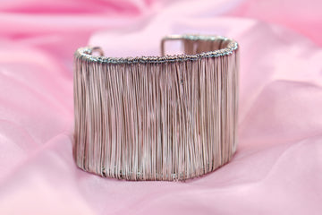 Silver thread cuff