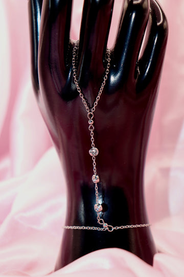 Silver hand chain