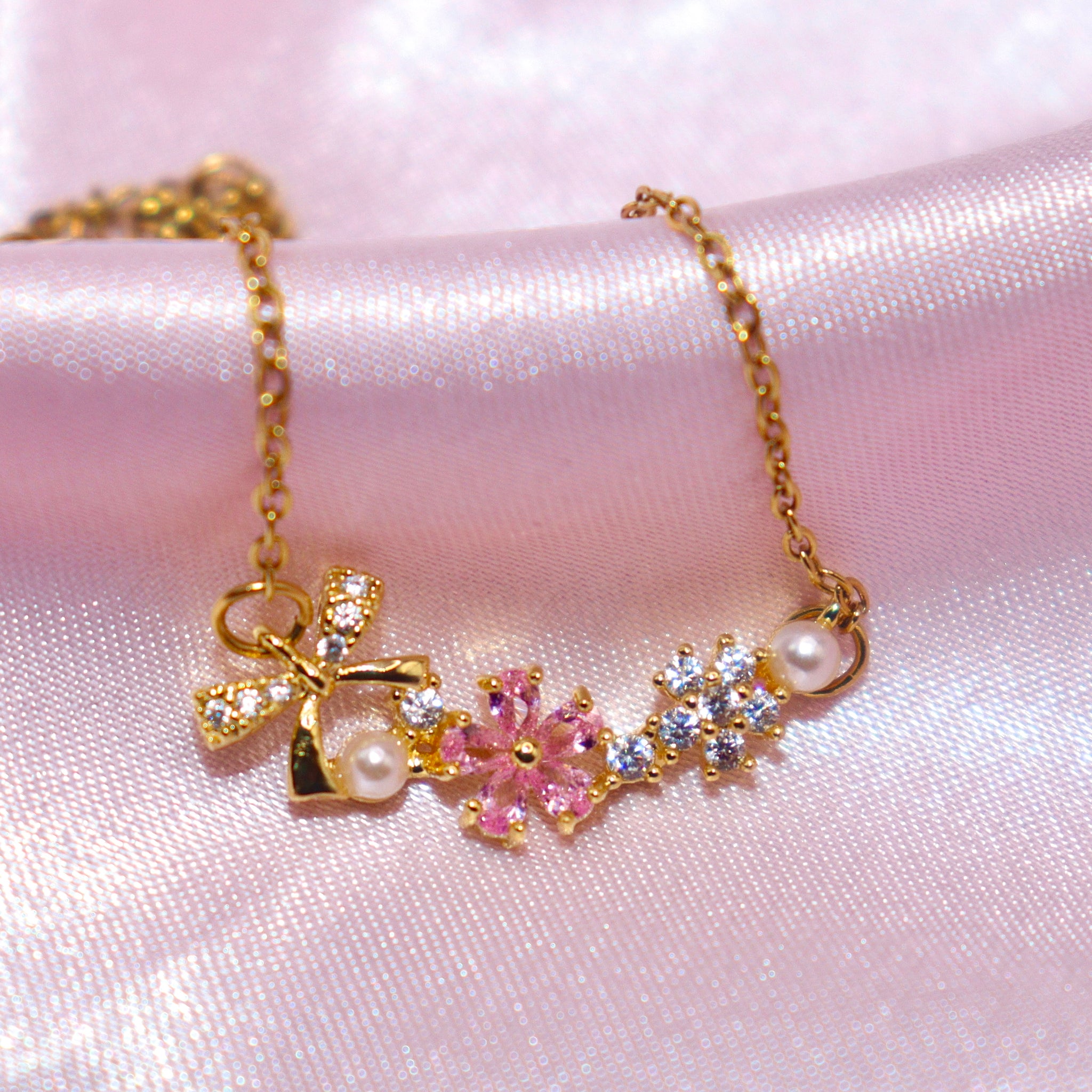 Ruban de Perle en Rose